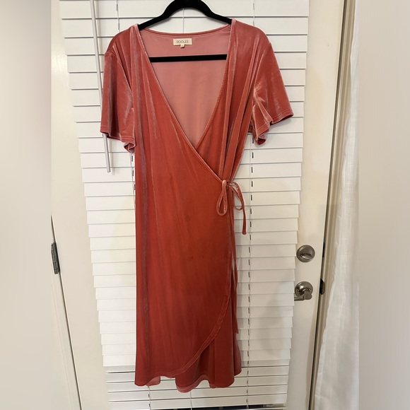 Roolee velvet wrap dress - XL - Picture 1 of 1